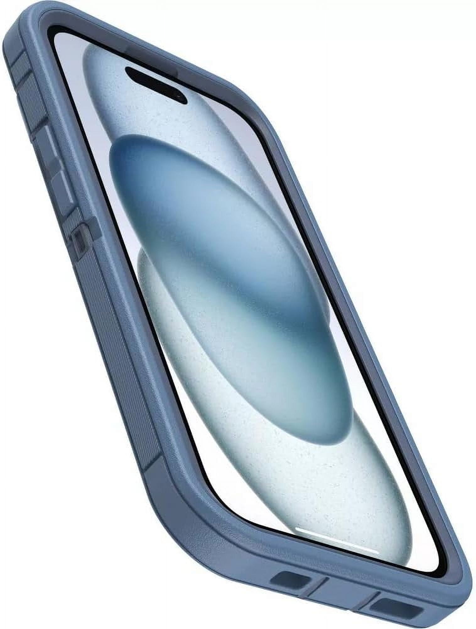 OtterBox iPhone 16e (Only) - Defender Series Pro Case - Baby Blue Jeans (Blue) - Screenless - Rugged & Durable - with Port Protection - Holster Clip Includes