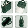 thumbnail image 4 of Women Large Quilted Puffer Tote Bag Soft Padded Down Winter Handbag Space Totes Puffer Shoulder Bag Pillow Shopper Bag, 4 of 6