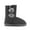 GREY, variant on Dream Pairs Girls Boys Kids Winter Snow Suede Mid Calf Boots Faux Fur Lined FuzzyChic Kid's Lolly for Little Big Kid