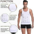 thumbnail image 2 of Camisa de compresión para ginecomastia para hombre, entrenador de cintura, ropa interior Ming, moldeador de cuerpo, camiseta interior para Control del vientre, postura y Fitness, 2 of 3
