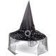 thumbnail image 1 of Sombrero de bruja de Halloween Diadema de bruja con plumas de Halloween para disfraz de Halloween, 1 of 2