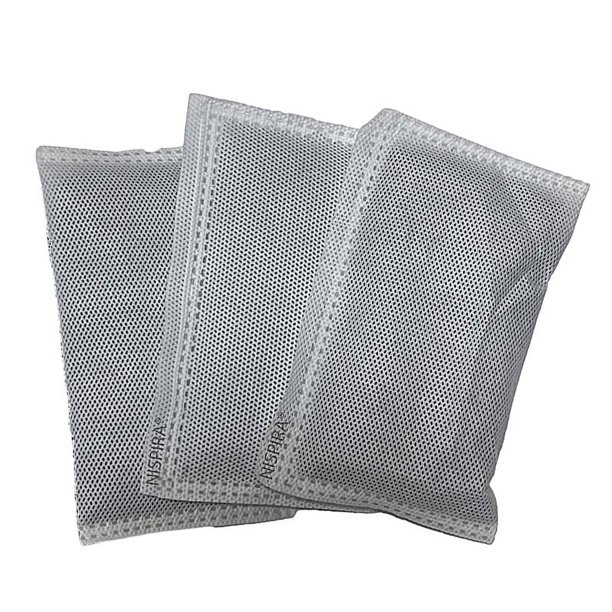 Nispira activado el olor a la capa de carbón Desodorizadores de recarga 3 paquetes para botes de basura 8 galones y más grande, compatible con Itouchless Nispira ITOUCHLESS3