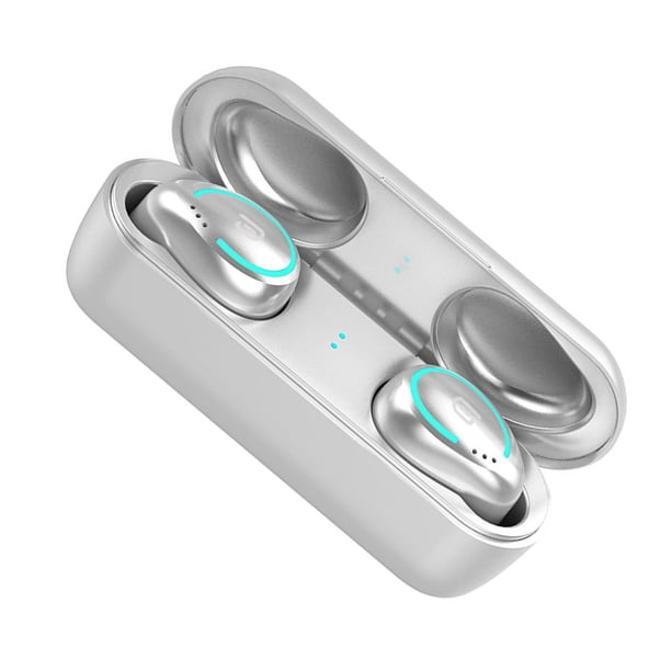 Auriculares Bluetooth 5.0 Auriculares estéreo deportivos Auriculares con sonido de alta fidelidad a prueba de agua Auriculares recargables, Plata Inevent EL5035-03B