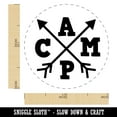 thumbnail image 2 of Camp Stylized with Arrows Self-Inking Rubber Stamp Ink Stamper - Red Ink - Medium 1 Inch, 2 of 7