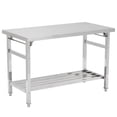 thumbnail image 2 of EDTara 48"x30" Stainless Steel Work Table, NSF Folding Table Commercial Heavy Duty Prep Table with Adjustable Undershelf for Kitchen, Restaurant, Garage, Home, 2 of 7