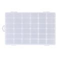 thumbnail image 2 of Caja de almacenamiento de plástico con 36 compartimentos ajustable, caja para pendientes de joyería (transparente), 2 of 7