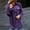 Purple, variant on Jean Jacket Women Denim Jacket for Women Oversized Denim Jacket Women Fashion Casual Women's Fall Jean Shacket Gray L