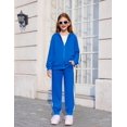 thumbnail image 3 of Arshiner Girls' Athletic Clothing Sets Long Sleeve Black Sweatshirt and Sweatpants Fall Outfits Sweatsuits Sets, 3 of 6