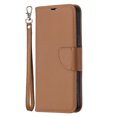 thumbnail image 4 of Allytech Wallet Case Cover for Apple iPhone 12 Pro Max 6.7-inch, Premium PU Leather Folio Flip Kickstand Credit Cards Holoder Hand Wrist Strap TPU Back Cover for Apple iPhone 12 Pro Max,Brown, 4 of 6
