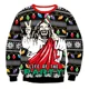 thumbnail image 3 of Suéteres navideños para hombre, suéteres navideños con renos, estampado 3D, cuello redondo, ropa para parejas, sudaderas para fiestas navideñas, 3 of 5