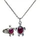 thumbnail image 4 of colgante de tortuga linda de material acero inoxidable - Collar de humor de color Gargantilla Jewelry Set para regalos de mujer, 4 of 9