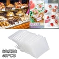 thumbnail image 2 of MYG 40 Pack Acrylic Sign Display Holders Mini Name Card Tag Label Stand Brackets Transparent L-Shape for Business Conference Office Hotel 6 Sizes Optional, 2 of 6