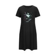 thumbnail image 5 of WJHWSX Womens Nightgown,Nightgowns for Women,Easy Care,Soft,Printed,Black,L, 5 of 5