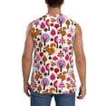 thumbnail image 4 of Fotbe Men's Squirrel In The Forest Print Men's Sleeveless Muscle Tank Tops Casual T-Shirts for Gym Workout Beach-3X-Large, 4 of 8