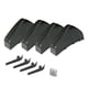 thumbnail image 1 of Difusor de labios de parachoques trasero del coche kusrkot 4 x Universal Negro, 1 of 8