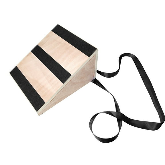 Calf Board Wedge Incline Slant Board Stretcher with Strap (Black)
