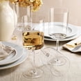thumbnail image 6 of Glaver’s Square Wine Glasses Thin-Stemmed Crystal Glass Set for Red and White Wine, 16 oz 4-Pack, 6 of 9