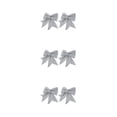 thumbnail image 1 of Kearding 2 piezas Navidad Bowknot árbol adornos brillante Bowknot decoración Festival vacaciones boda fiesta decoración plata Type1 NO1, 1 of 6