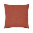 thumbnail image 3 of Ina 22 Inch Accent Throw Pillow Set of 4, Square, Rust Brown Cotton Linen, 3 of 5