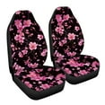 thumbnail image 7 of ZIATUBLE Cherry Blossom Car Seat Dust Cover Anti Slip Car Seat Covers Front Seat Only Auto Interior Accessories for Most Cars SUV Sedan Set of 2 Polyester Vehicle Seat Protector for Front Seats, 7 of 7