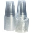 thumbnail image 4 of 16 Oz Clear Plastic PET Cups With Flat Lid & Straw Qty 200, 4 of 5