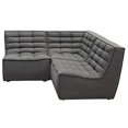 thumbnail image 3 of Diamond Sofa 3 Pc Corner Sectional in Gray, 3 of 5