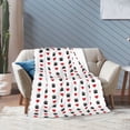 thumbnail image 7 of Cat Dog Paw Heart Blanket Gifts For Kids Adults - Lightweight Throw Blanket For Bedroom Living Room Decor Soft Fuzzy Fleece Cozy Plush Bed Couch 50"X40", 7 of 7