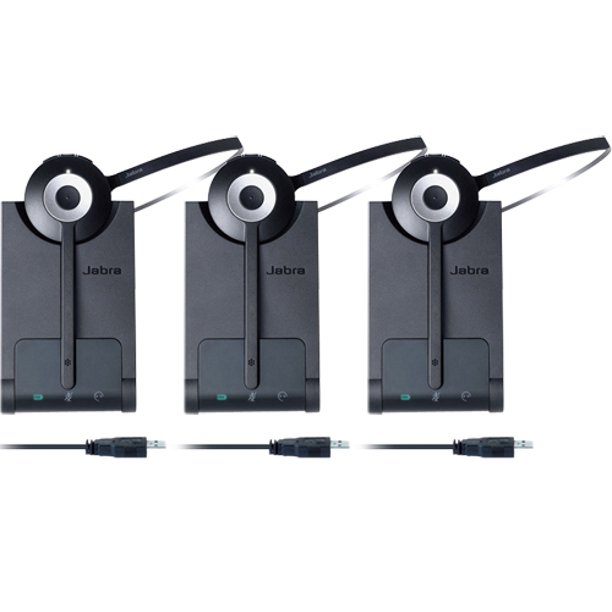 Jabra PRO 930 MS DECT 6.0 USB Headset W/ Mute Button & Increased Clarity (3Pack)