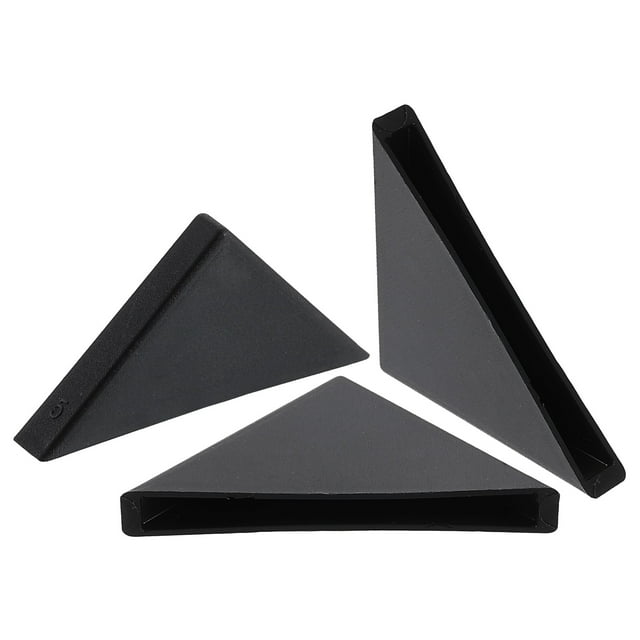Lot de 80 Protecteurs d'Angle 5x50mm Plastique Coussin d'Angle Droit, Noir