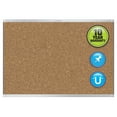 thumbnail image 3 of Quartet Prestige 2 Magnetic Cork Bulletin Board, 4' x 3', Silver Finish Aluminum Frame, 3 of 4