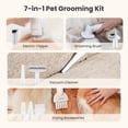 thumbnail image 3 of Aspiradora y secadora de peluquería canina Pecute 7 en 1 con Clipper 1.7 L, 3 of 9