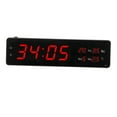 thumbnail image 2 of Reloj despertador digital LED grande, reloj de pared, calendario de 24 horas, temperatura y semana. 33x9x3cm, 2 of 7