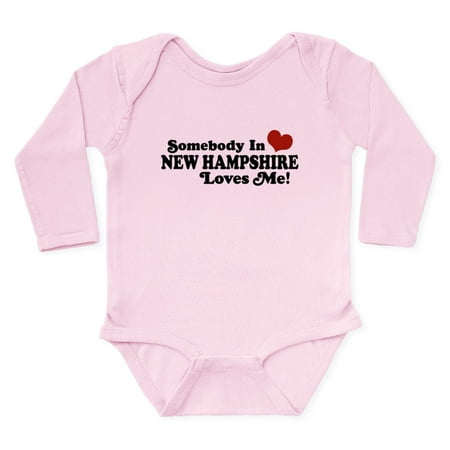 

CafePress - Somebody In New Hampshire Loves Me Body Suit - Long Sleeve Cotton Baby Bodysuit