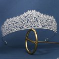 thumbnail image 6 of Elegant Crowns Crystal Silver Bridal Shinning for Rhinestone Wedding Hair Accessories for Women Wedding Supp, 6 of 9