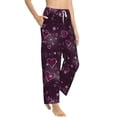 thumbnail image 3 of Kdxio Women's Comfy Stretch Snowflakes and HeartsPrint Drawstring Pajama Pants-Large, 3 of 9