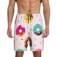 thumbnail image 2 of Picia Donut Pajama Shorts for Men, Men's Pajama Bottoms, Sleepwear,Short Pajama Pants-Small, 2 of 9