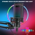 thumbnail image 3 of ZealSound USB Microphone for iPhone iPad Phone PC,RGB Gaming Microphone with Full Metal,Mute,Pop Filter,Gain for Podcasting,Streaming,YouTube,Voice Over, 3 of 8