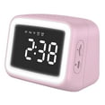 thumbnail image 5 of Fufafayo under $5 4Pcs Bluetooth Alarm Clock, Mirror Alarm Clock, Digital Clock with Bluetooth Speaker, FM Radio, Night Light, USB Charging, Bedside Clock for Home, Office, Bedroom, Desk, Dorm, 5 of 9