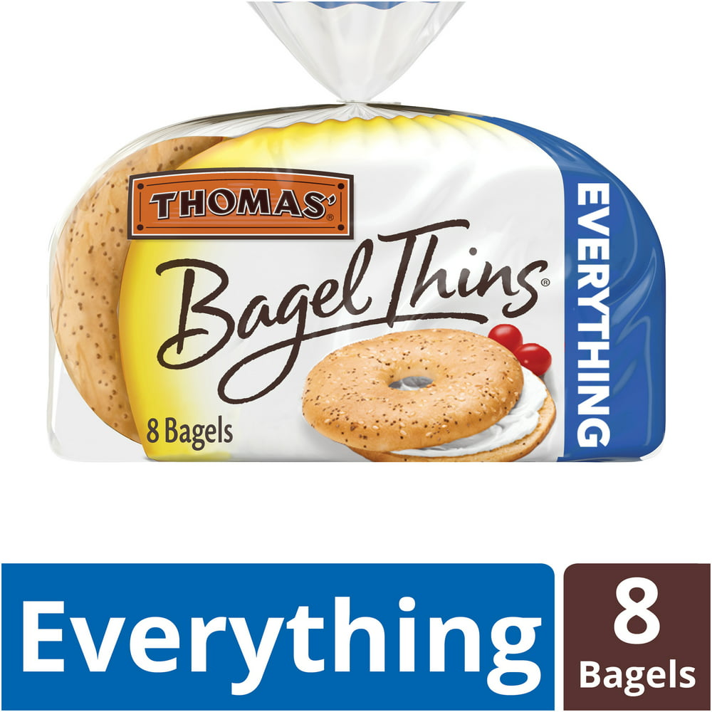 Thomas' Everything Bagel Thins, Only 110 Calories, 8 count, 13 oz ...
