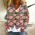 thumbnail image 1 of LOVZFMLL Cardigan pour Femmes Imprimé de Noël Cardigan Décontracté Veste à Boutons, 1 of 5
