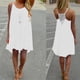thumbnail image 3 of Vestido de playa informal holgado de verano 2024 para mujer, minivestido sin mangas con tirantes finos y aberturas en la espalda para mujer, 3 of 5