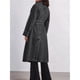 thumbnail image 5 of Gabardina Vaquera Larga Informal de Doble Botonadura para Mujer, Chaqueta Vaquera, Gabardina con Cinturón, Abrigo Tipo Guardapolvo. Negro XXL, 5 of 9