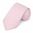 thumbnail image 2 of Jacob Alexander Men's Solid Color Regular Length Neck Tie - Bridal Pink, 2 of 8