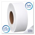 thumbnail image 2 of Essential Jrt Jumbo Roll Bathroom Tissue, Septic Safe, 2-Ply, White, 1000 Ft, 4 Rolls/carton | Bundle of 5 Cartons, 2 of 7