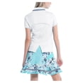 thumbnail image 3 of Women's Lucky In Love Geo Mod Notch Tennis Short Sleeve, 3 of 3
