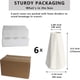 thumbnail image 4 of Modern White Vase for Flowers Set of 6, White Ceramic Vases for Pampas Grass Small Boho Vases,Minimalism Style for Modern Table Shelf 6 Inch, 4 of 4