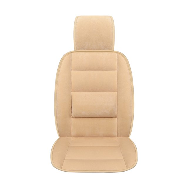 IROINID Winter Short Plush Car Seat Thickened Warm Single Seat Cushion