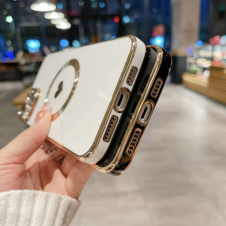 Stylish Magnetic Case for Apple iPhone 14 Women Girls, Luxury