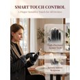 thumbnail image 5 of Gustave Women PU Leather Touch Screen Gloves Thermal Lining Faux Fur Cuffs Motorcycle Driving Winter Warm Gloves, 5 of 8