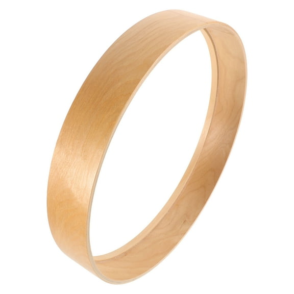 Worgeous Solid Wood Circular Frame for Decor Light Brown Minimalist Design Crafted from Wood 12.5 inches